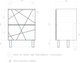 Миниатюра изображения товара Тумба под умывальник Vigo Geometry 600-0-2