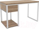 Миниатюра изображения товара Письменный стол Hype Mebel Дэск 120x60 (белый/дуб галифакс натуральный)