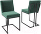 Миниатюра изображения товара Стул Hype Mebel Морган (черный/зеленый)