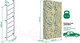 Миниатюра изображения товара Шведская стенка Romana S11 6.1.8.12.490.00 (Pastel)