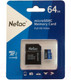 Миниатюра изображения товара Карта памяти Netac MicroSD Card P500 Standard 64GB (NT02P500STN-064G-R) (с адаптером)
