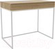 Миниатюра изображения товара Консольный столик Hype Mebel Авелин 70x40 (белый/дуб галифакс натуральный)