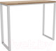 Миниатюра изображения товара Барный стол Hype Mebel Классик 120x40x110 (белый/дуб галифакс натуральный)