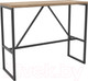 Миниатюра изображения товара Барный стол Hype Mebel Дельта 120x55x110 (черный/дуб галифакс натуральный)