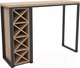 Миниатюра изображения товара Барный стол Hype Mebel Уайн 120x55x110 (черный/дуб галифакс натуральный)