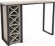 Миниатюра изображения товара Барный стол Hype Mebel Уайн 120x55x110 (черный/древесина белая)