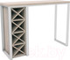 Миниатюра изображения товара Барный стол Hype Mebel Уайн 120x55x110 (белый/древесина белая)