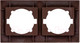 Миниатюра изображения товара Рамка для выключателей и розеток TDM Лама SQ1815-0430 (венге)