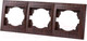 Миниатюра изображения товара Рамка для выключателей и розеток TDM Лама SQ1815-0431 (венге)