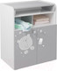 Миниатюра изображения товара Комод пеленальный Polini Kids French Teddy 1270 (белый/серый)