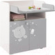 Миниатюра изображения товара Комод пеленальный Polini Kids French Teddy 1270 (белый/серый)