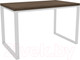 Миниатюра изображения товара Письменный стол Hype Mebel Чикаго 110x50 (белый/дуб галифакс олово)