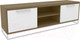 Миниатюра изображения товара Тумба Hype Mebel ТВ 120x40 (белый/дуб галифакс олово)
