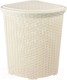 Миниатюра изображения товара Корзина для белья Violet Ротанг угловая / 235026 (60л, слоновая кость)