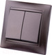 Миниатюра изображения товара Выключатель TDM Лама SQ1815-0502 (шоколад)