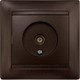 Миниатюра изображения товара Розетка TDM Лама SQ1815-0517 (шоколад)