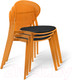 Миниатюра изображения товара Стул Sheffilton SHT-S111-CN1 (оранжевый/черный)