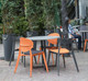 Миниатюра изображения товара Стул Sheffilton SHT-S111-CN1 (оранжевый/черный)