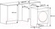 Миниатюра изображения товара Стирально-сушильная машина встраиваемая HOMSair WMB1486WH