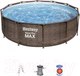 Миниатюра изображения товара Каркасный бассейн Bestway Steel Pro MAX Ротанг 56709 (366х100, с фильтр-насосом)