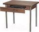 Миниатюра изображения товара Обеденный стол Древпром М20 90x60 с ящиком (металлик/велингтон)