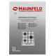 Миниатюра изображения товара Газовая варочная панель Maunfeld EGHE.43.3STS-EW