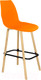 Миниатюра изображения товара Стул барный Sheffilton SHT-ST29/S94 (оранжевый RAL2003/прозрачный лак/черный)