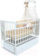 Миниатюра изображения товара Детская кроватка VDK Mini Loft 3D Teddy маятник с ящиком (Bianco)