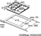 Миниатюра изображения товара Газовая варочная панель HOMSair HGS433S