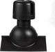 Миниатюра изображения товара Аэратор коньковый Krovent Pipe-Cone для любого типа кровли RAL 9005 (черный)