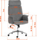Миниатюра изображения товара Кресло офисное Tetchair Charm флок (серый)