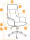 Миниатюра изображения товара Кресло офисное Tetchair Charm флок (коричневый)