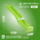 Миниатюра изображения товара Скат для горки KBT Tsuri HDPE / 402.015.013.001 (с подключением к воде, лайм)
