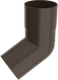Миниатюра изображения товара Колено трубы водосточной Ruplast RAL 8014 (коричневый)