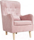 Миниатюра изображения товара Кресло мягкое KRONES Калипсо (велюр розовый)