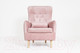 Миниатюра изображения товара Кресло мягкое KRONES Калипсо (велюр розовый)