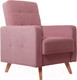 Миниатюра изображения товара Кресло мягкое KRONES Тесей (велюр пыльной розы)
