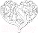 Миниатюра изображения товара Декор настенный Arthata Сердце 50x60-V / 030-1