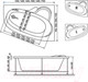 Миниатюра изображения товара Ванна акриловая Bonito Home Maya 170x110 (с ножками)