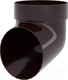 Миниатюра изображения товара Колено трубы водосточной Grand Line ПВХ сливное RR 32 (коричневый)