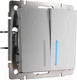 Миниатюра изображения товара Выключатель Werkel W1120109 / a051356 (серебряный рифленый)