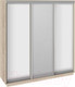 Миниатюра изображения товара Шкаф-купе ТриЯ Румер СШК 1.210.70-11.13.11 3-х дверный (дуб сонома/белый снег/зеркало/белый снег)