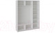 Миниатюра изображения товара Шкаф-купе ТриЯ Траст СШК 2.180.60-15.15.15 3-х дверный (белый снег/стекло белый глянец)