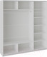 Миниатюра изображения товара Шкаф-купе ТриЯ Траст СШК 2.210.70-11.13.11 3-х дверный (белый снег/белый снег/зеркало/белый снег)