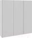 Миниатюра изображения товара Шкаф-купе ТриЯ Траст СШК 2.210.70-15.15.15 3-х дверный (белый снег/стекло/белый глянец/стекло)
