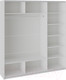 Миниатюра изображения товара Шкаф-купе ТриЯ Траст СШК 2.210.70-15.15.15 3-х дверный (белый снег/стекло/белый глянец/стекло)