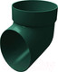 Миниатюра изображения товара Колено трубы водосточной Grand Line ПВХ сливное RAL 6005 (зеленый)