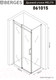 Миниатюра изображения товара Душевой уголок Berges Melita 80x100x195 / 061015