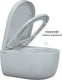 Миниатюра изображения товара Унитаз подвесной Berges Ego Rimless 49 / 082122 (с сиденьем дюропласт и микролифтом)