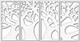 Миниатюра изображения товара Декор настенный Arthata Дерево 130x60-V / 043-4 (белый)